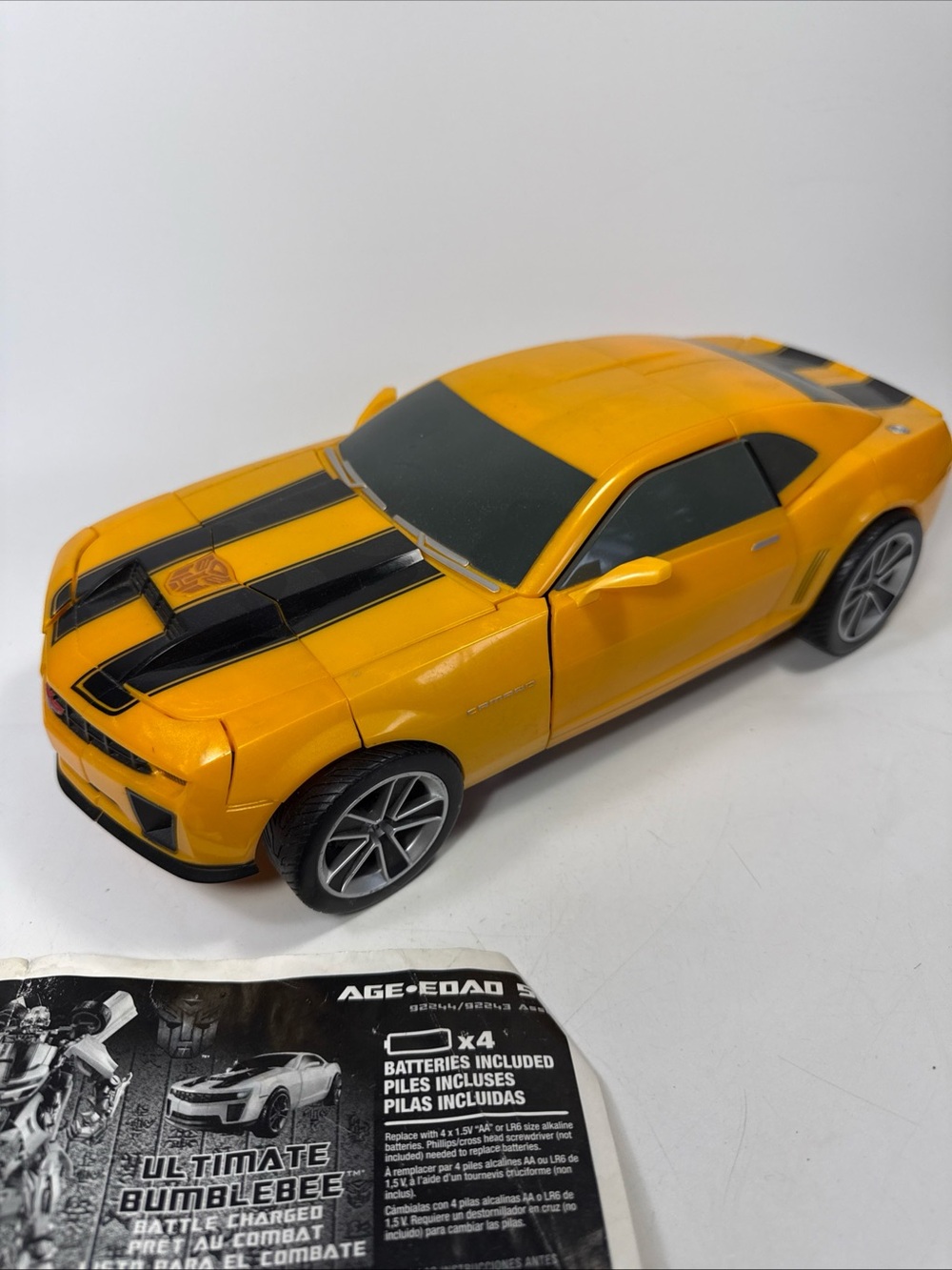 Ultimate Bumblebee battle charged Camaro Transforming Car Toy electric sounds